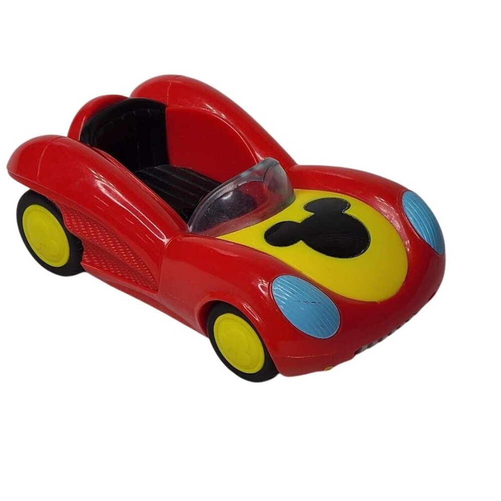 Disney Junior Just Play Mickey Mouse Funhouse Car 6" Red Changing Vehicle Loose
